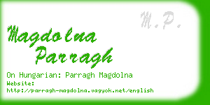 magdolna parragh business card